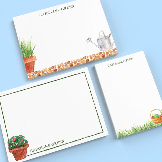 Charming Garden Flat Note Card Collection